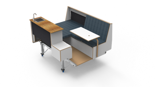 PlugVan Small - Camping module for small vans - PlugVan