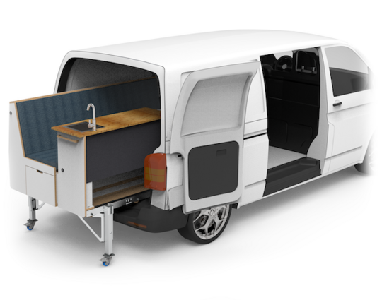 PlugVan Small - Camping module for small vans - PlugVan