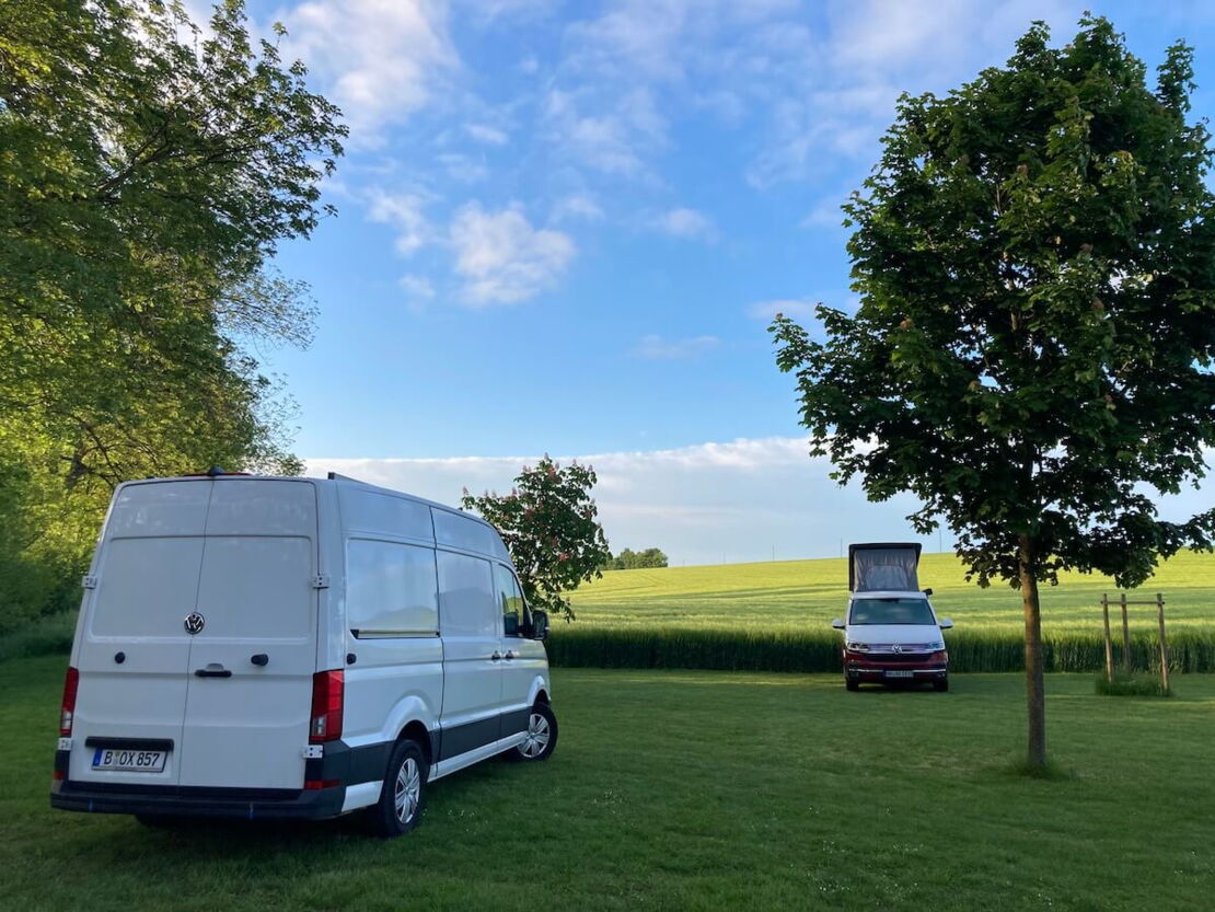 Unser Rastplatz für die Tage im Grünen